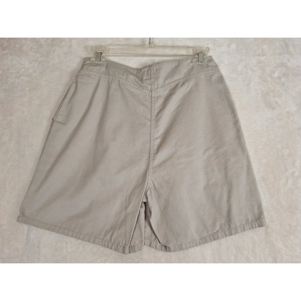 Y2K Denim Canvas Skort Cherokee Womans 6 Khaki Wrap Front Retro Cargo Hiking NWT